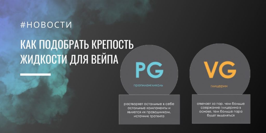 Крепость жидкости для электронных сигарет: как подобрать