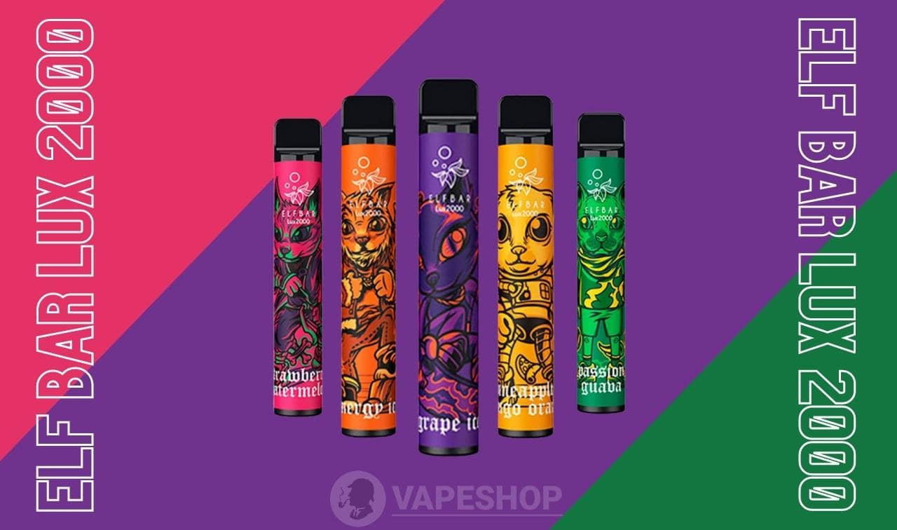 Elf Bar Lux 2000 затяжек - фото модели обзор