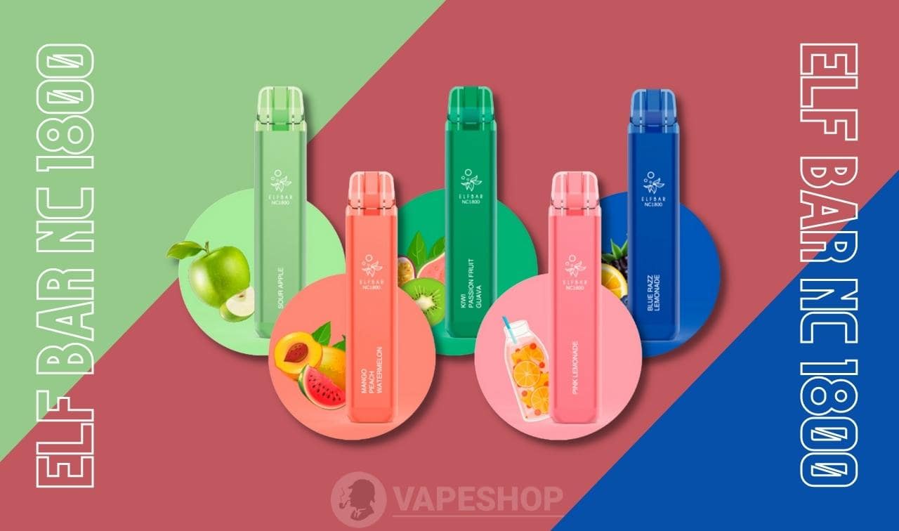 ELF BAR NC 1800 затяжек - фото модели обзор