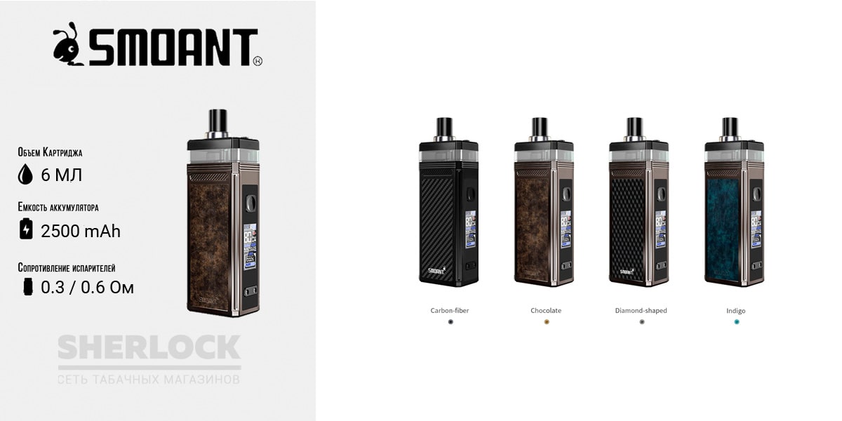 Smoant Pasito 2 Pod Kit, 2500 мАч