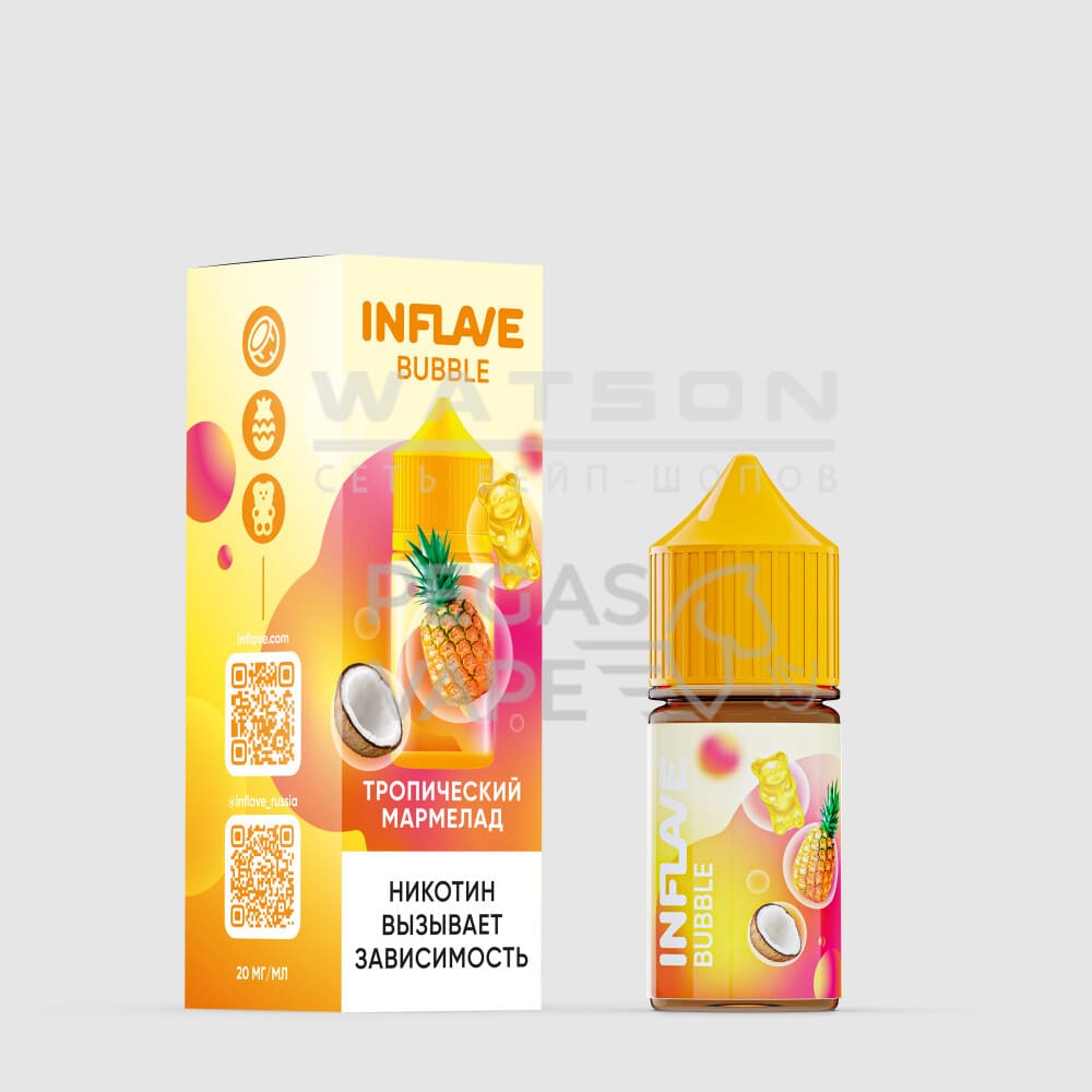 Жидкость INFLAVE BUBBLE (Тропический мармелад) 30 мл 2% (20 мг/мл)