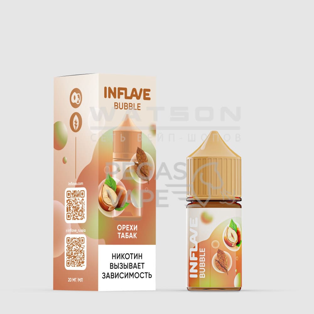 Жидкость INFLAVE BUBBLE (Орехи табак) 30 мл 2% (20 мг/мл)