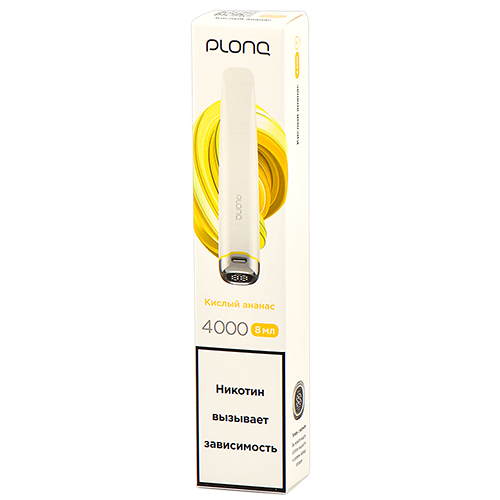 Электронная сигарета PLONQ PLUS PRO 4000 (Кислый ананас)