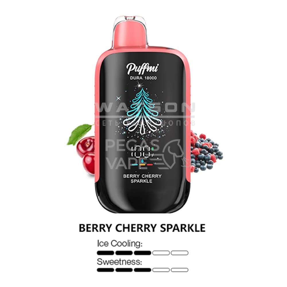 Электронная сигарета PUFFMI DURA 18000 (Вишневый блеск)