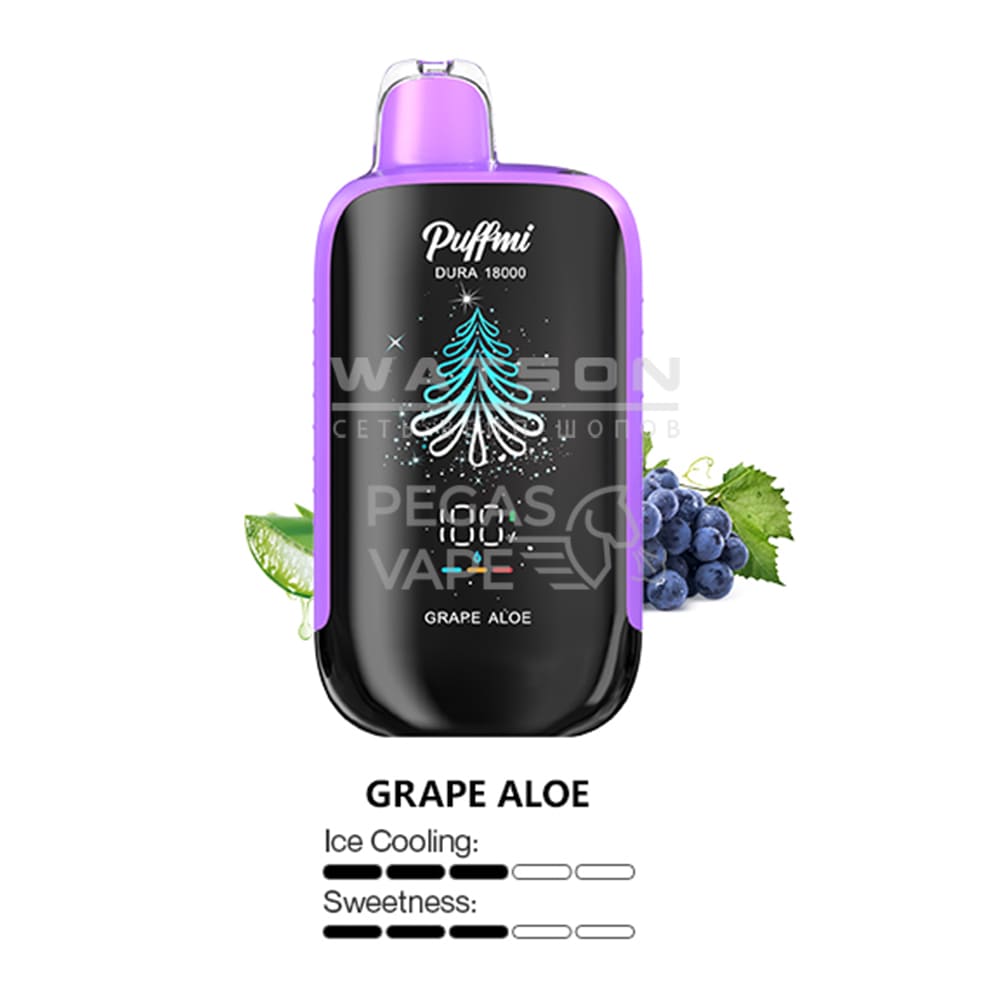 Электронная сигарета PUFFMI DURA 18000 (Виноград алое)