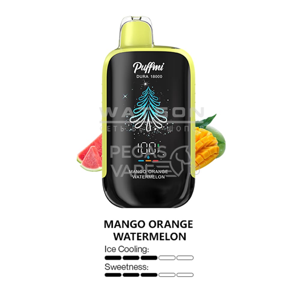 Электронная сигарета PUFFMI DURA 18000 (Манго апельсин арбуз)