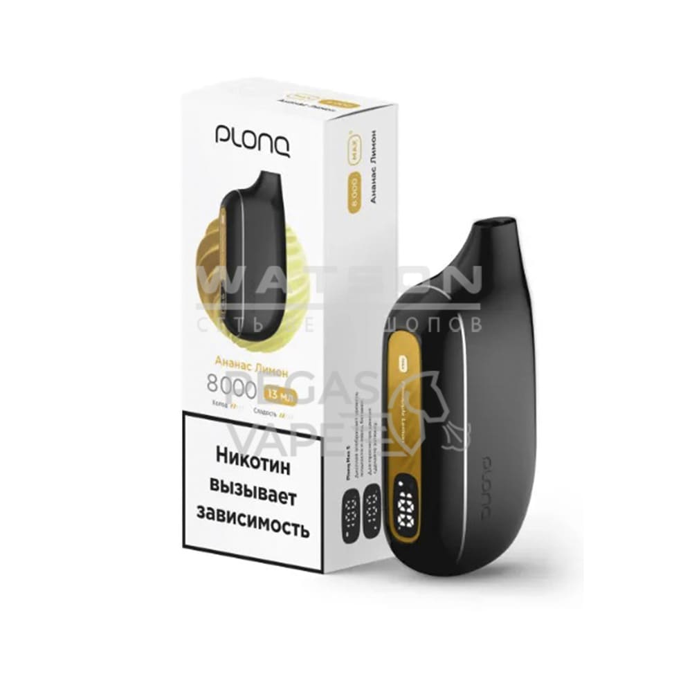 Электронная сигарета PLONQ MAX SMART 8000 (Ананас Лимон)