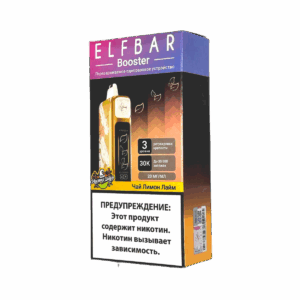 Электронная сигарета Elf Bar Booster Nic King 30000 (Чай лимон лайм)