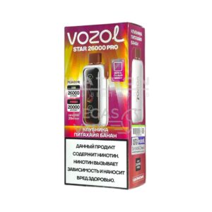 Электронная сигарета VOZOL STAR PRO 26000 (Клубника питахайя банан)