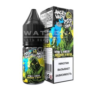 Жидкость ANGRY VAPE x PODONKI (Фреш Фейхоа Лимон Мята) 10 мл 2% (20 мг/мл)