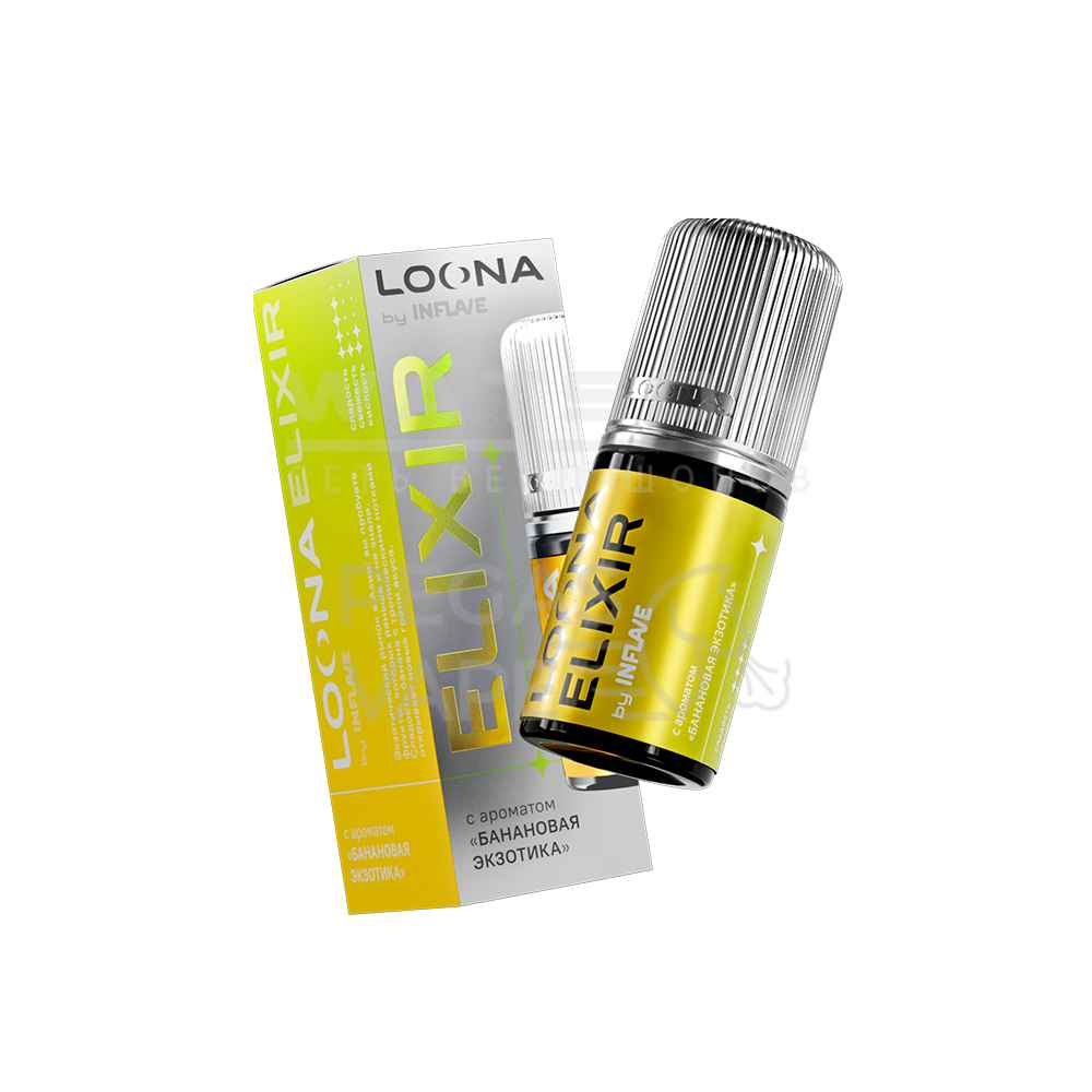 Жидкость LOONA ELIXIR by INFLAVE (Банановая экзотика) 30 мл 2% (20 мг/мл)
