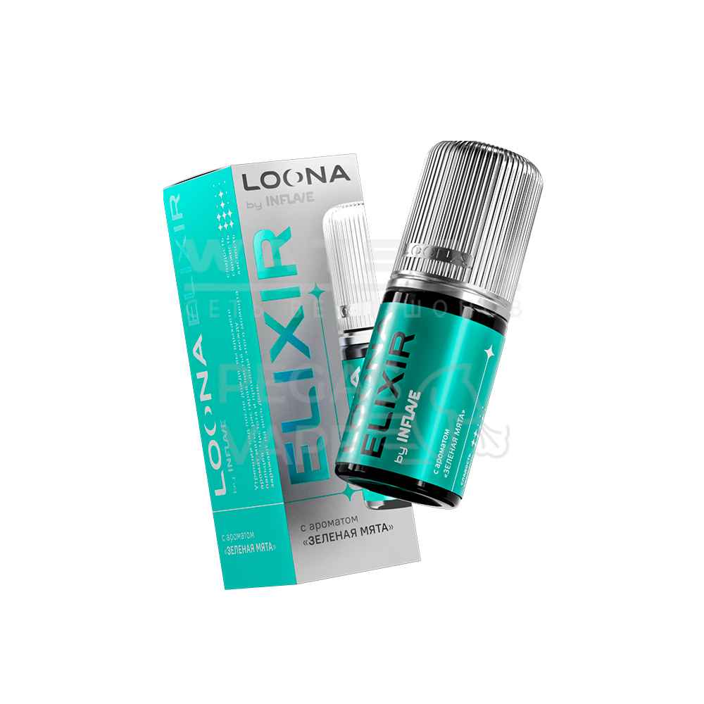 Жидкость LOONA ELIXIR by INFLAVE (Зеленая мята) 30 мл 2% (20 мг/мл)