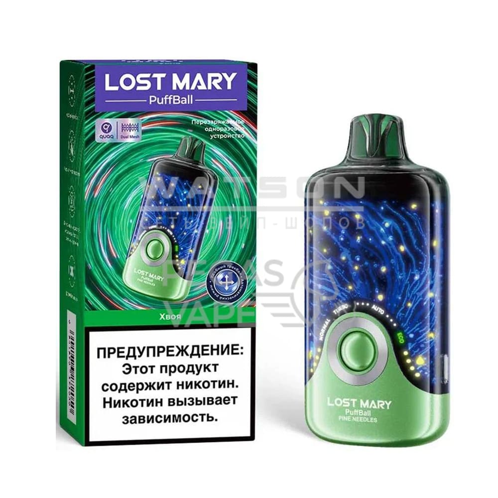 Электронная сигарета Lost Mary PuffBall 30000 (Хвоя)