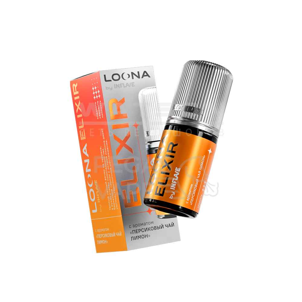 Жидкость LOONA ELIXIR by INFLAVE (Персиковый чай лимон) 30 мл 2% (20 мг/мл)