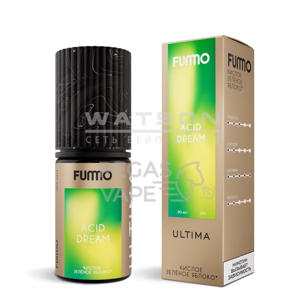 Жидкость FUMMO ULTIMA Кислое зеленое яблоко 30 мл 2% (20 мг/мл)