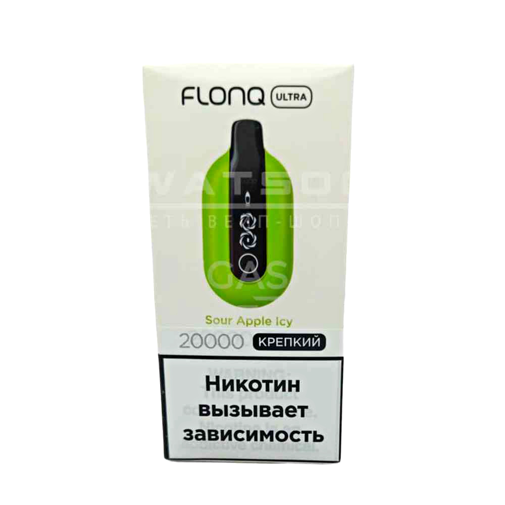 Электронная сигарета FLONQ ULTRA 20000 (Зеленое Яблоко)