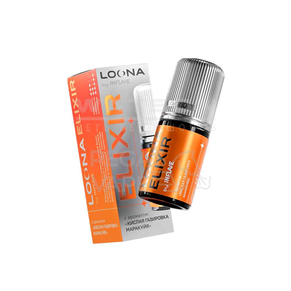 Жидкость LOONA ELIXIR by INFLAVE (Кислая газировка маракуйя) 30 мл 2% (20 мг/мл)