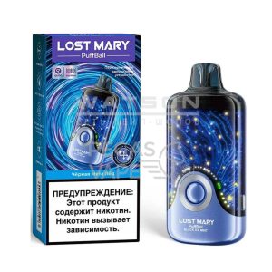 Электронная сигарета Lost Mary PuffBall 30000 (Черная мята лед)