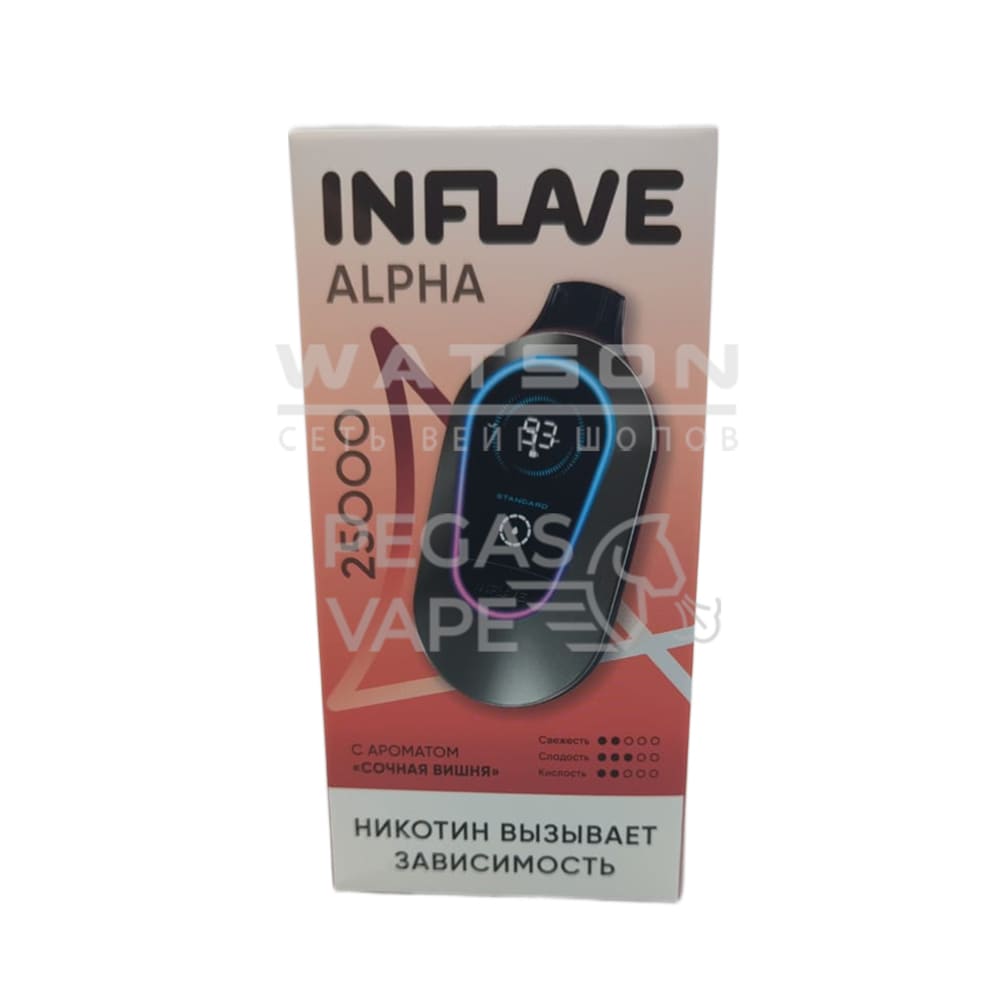 Электронная сигарета INFLAVE ALPHA 25000 (Сочная вишня)