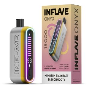 Электронная сигарета INFLAVE ONYX 18000 (Банан Малина)