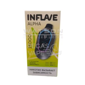 Электронная сигарета INFLAVE ALPHA 25000 (Ананас Лемонграсс)