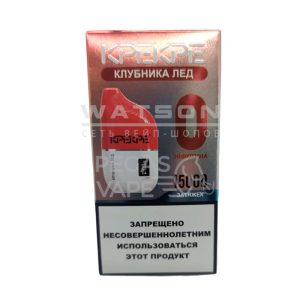 Электронная сигарета ATTACKER KPEKPE 15000 0% (с индикатором) (Клубника лед)