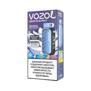 Электронная сигарета VOZOL GEAR ICE & SWEET 56000 (Черника со льдом)