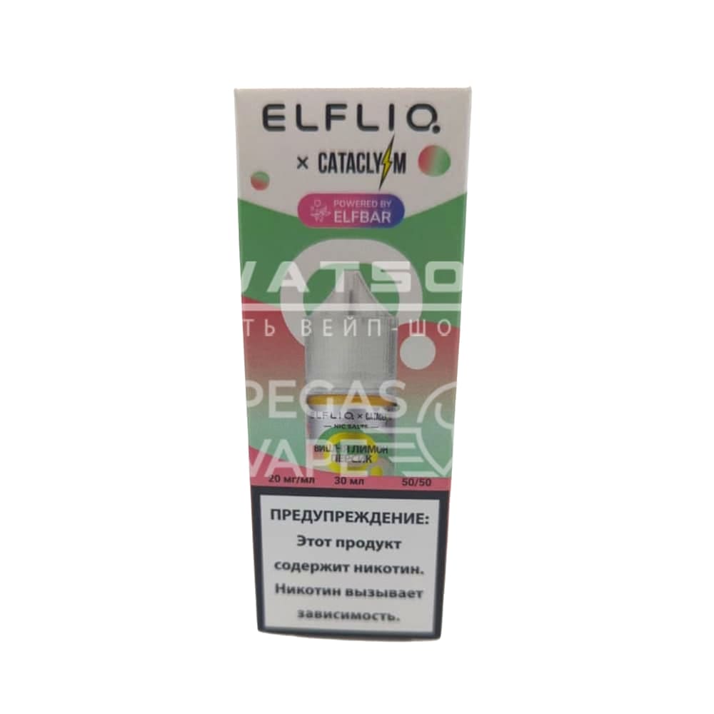 Жидкость ELFLIQ X CATACLYSM (Вишня лимон персик) 30 мл 2% (20 мг/мл)