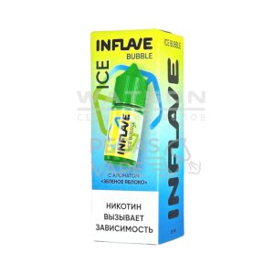 Жидкость INFLAVE BUBBLE ICE (Холодное зеленое яблоко) 30 мл 2% (20 мг/мл)
