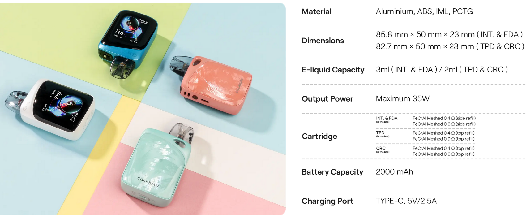 Caliburn G4 Pro KOKO