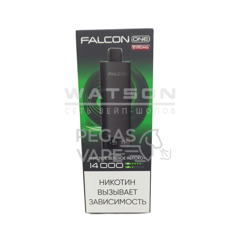 Электронная сигарета FALCON ONE 14000 (Кислое зеленое яблоко)