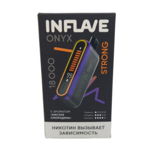 Электронная сигарета INFLAVE ONYX 18000 STRONG (Кислая смородина)