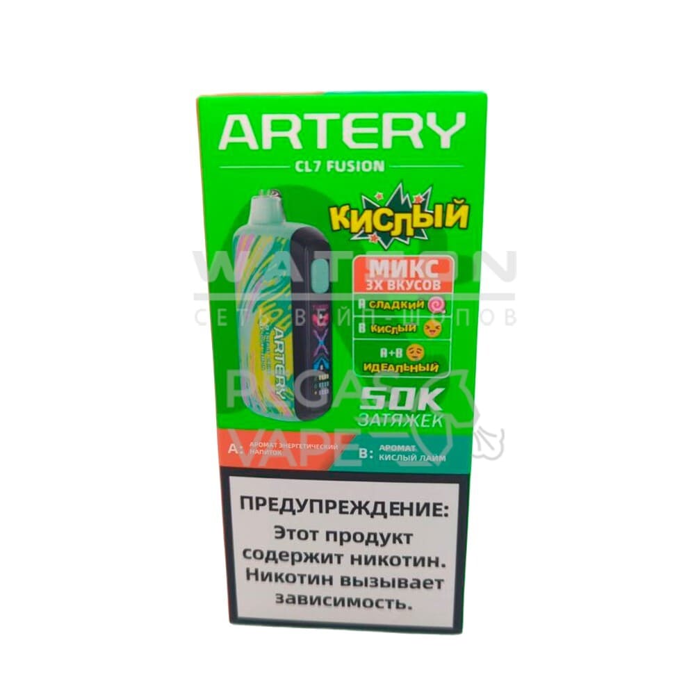 Электронная сигарета Artery CL7 FUSION 50k (Энергетический напиток и кислый лайм)