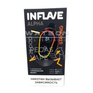 Электронная сигарета INFLAVE ALPHA 25000 STRONG (Тропический банан)