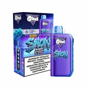 Электронная сигарета GANG SNOW 21000 (Ежевика со льдом)