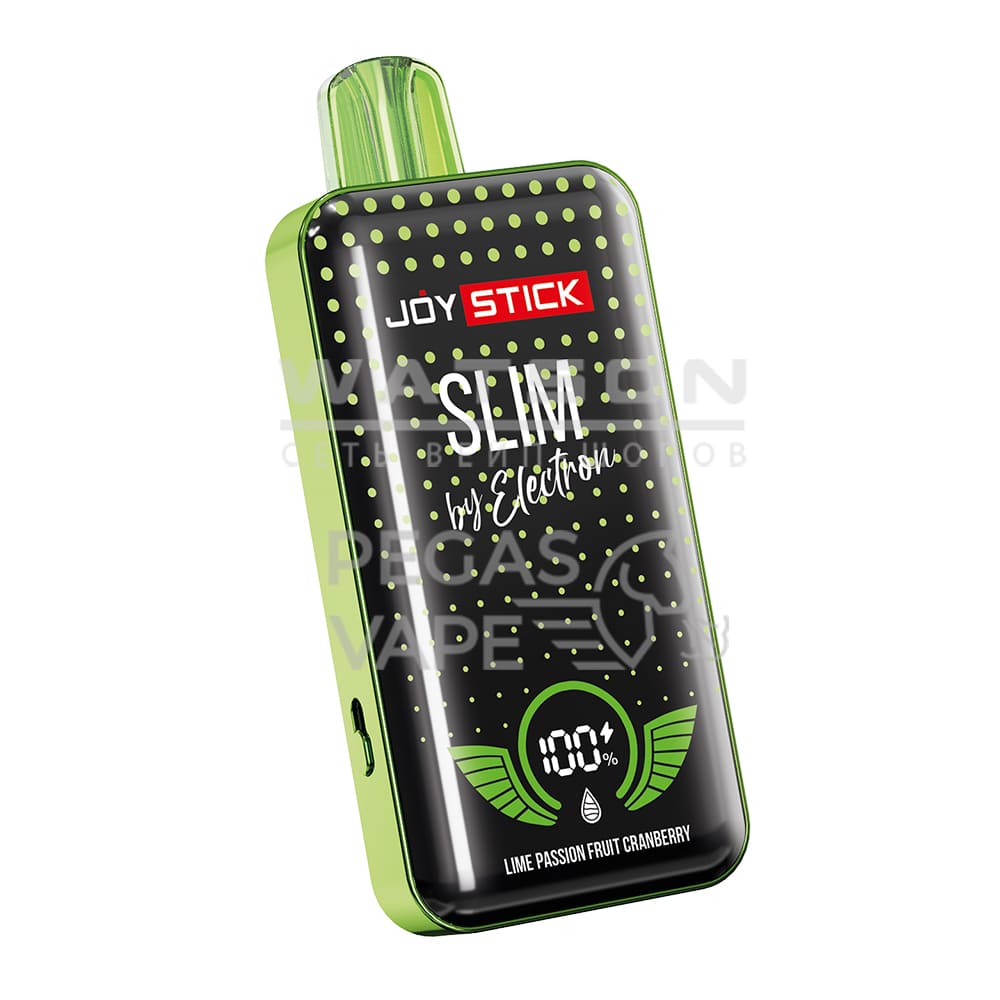 Электронная сигарета JOYSTICK SLIM STRONG 20000 (Лайм маракуйя клюква)