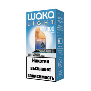 Электронная сигарета WAKA LIGHT DIVA 25000 (Апельсиновый Сок)