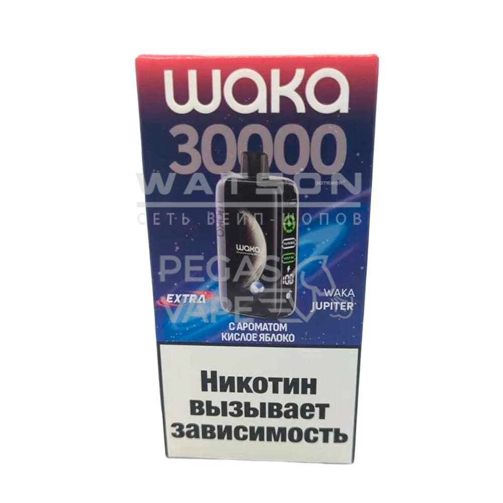 Электронная сигарета WAKA JUPITER DM 30000 EXTRA (Кислое яблоко)