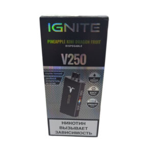 Электронная сигарета IGNITE V-250 (25000) BLACK (Ананас киви драгонфрукт)