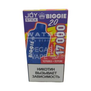 Электронная сигарета JOYSTICK Biggie 17000 (Черника Персик)
