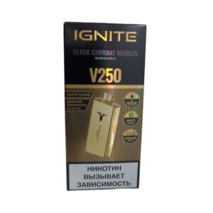 Электронная сигарета IGNITE V-250 (25000) GOLD (Хвоя черная смородина)