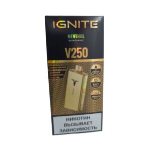 Электронная сигарета IGNITE V-250 (25000) GOLD (Ментол)