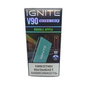 Электронная сигарета IGNITE V-90 (9000) SKY BLUE (Двойное яблоко)