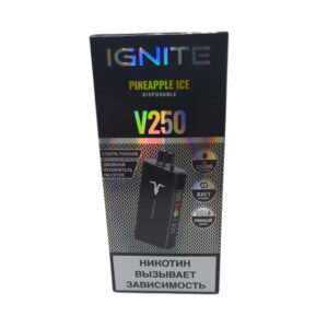 Электронная сигарета IGNITE V-250 (25000) BLACK (Ананасовый лед)