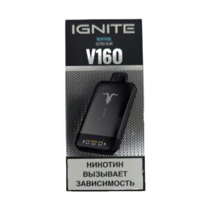 Электронная сигарета IGNITE V-160 (16000) BLACK (Ментол)