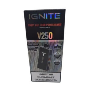 Электронная сигарета IGNITE V-250 (25000) BLACK (Кислый гранат)