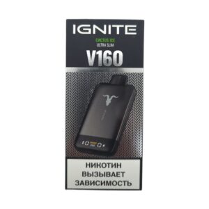 Электронная сигарета IGNITE V-160 (16000) BLACK (Кактус айс)
