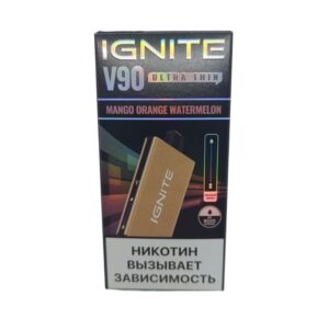 Электронная сигарета IGNITE V-90 (9000) GOLD (Манго апельсин арбуз)
