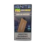 Электронная сигарета IGNITE V-90 (9000) GOLD (Лимон лайм грейпфрут)